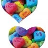 Pastease Valentine's Day Candy Hearts Nipple Pasties Lingerie 2 Pastease Valentine's Day Candy Hearts Nipple Pasties Lingerie