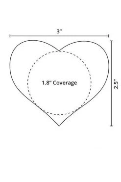 GE Apparel Beige Heart Nipple Pasties Accessories