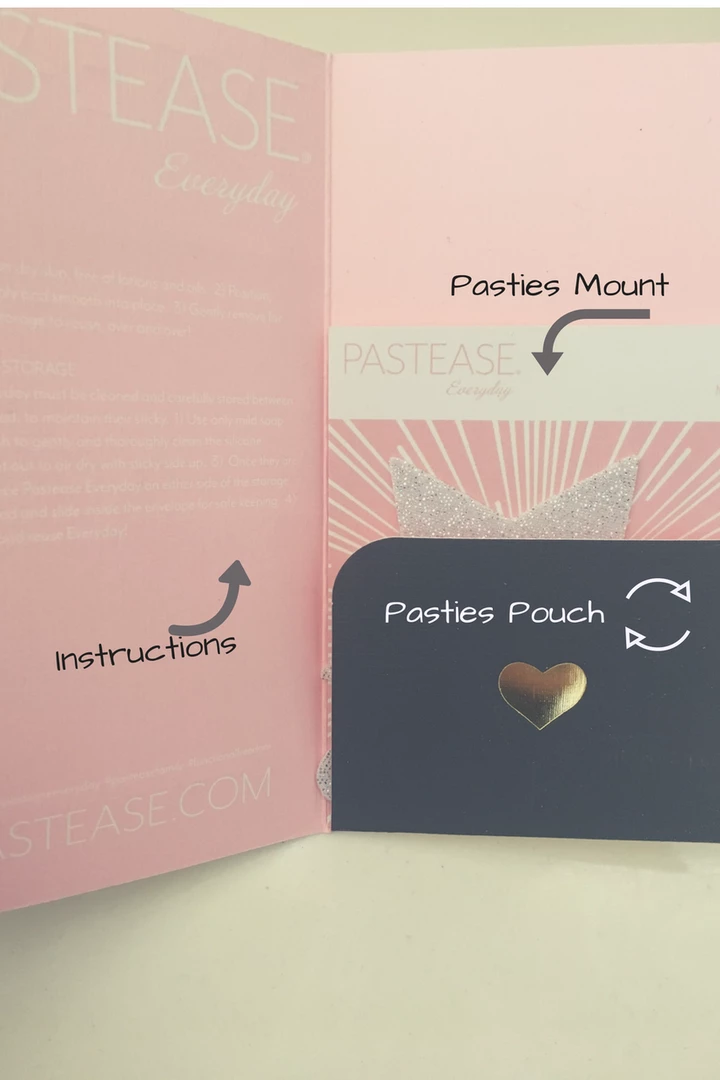 Pastease Everyday Reusable Liquid Gold Heart Nipple Pasties Accessories 5 Pastease Everyday Reusable Liquid Gold Heart Nipple Pasties Accessories