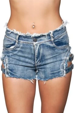 Be Wicked Dancewear Medium Wash Denim Booty Shorts
