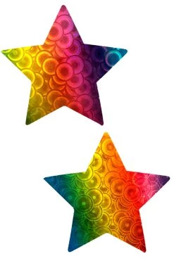 NevaNude Rainbow Kaleidoscope Star Nipple Pasties Rainbow Clothing