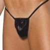 Elegant Moments Men's Leather G-String Pouch