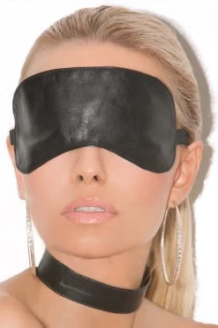 Elegant Moments BDSM Leather Blindfold