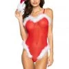 Roma Mrs. Claus' Secret Mesh Teddy Lingerie