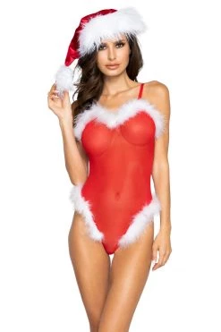 Roma Mrs. Claus' Secret Mesh Teddy Lingerie