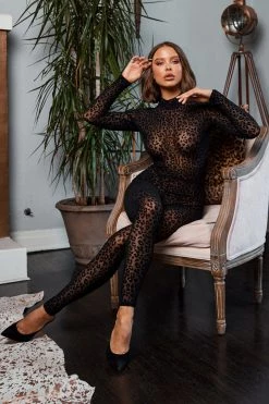 Roma Vogue Velvet Leopard Bodysuit 12 Roma Vogue Velvet Leopard Bodysuit