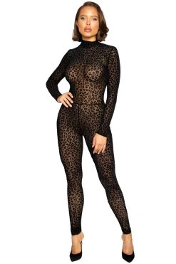 Roma Vogue Velvet Leopard Bodysuit 11 Roma Vogue Velvet Leopard Bodysuit