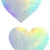 NevaNude Costumes Liquid Party White Holographic Heart Nipple Pasties