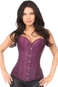 Daisy Corsets Plum Brocade Corset*