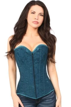 Daisy Corsets Dark Teal Lace Overbust Corset* Lingerie
