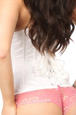 Daisy Corsets Lingerie White Brocade Underbust Corset* 11 Daisy Corsets Lingerie White Brocade Underbust Corset*