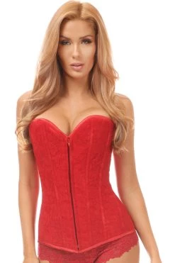 Daisy Corsets Red Lace Overbust Corset *