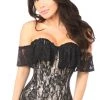 Daisy Corsets Beige Lace Off-The-Shoulder Corset* Lingerie