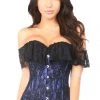 Daisy Corsets Blue Lace Off-The-Shoulder Corset* Lingerie 1 Daisy Corsets Blue Lace Off-The-Shoulder Corset* Lingerie