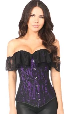Daisy Corsets Purple Lace Off-The-Shoulder Corset* Lingerie