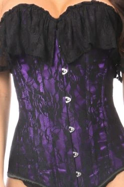 Daisy Corsets Purple Lace Off-The-Shoulder Corset* Lingerie 9 Daisy Corsets Purple Lace Off-The-Shoulder Corset* Lingerie