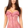 Daisy Corsets Mauve Ruffle Sheer Lace Corset* Lingerie
