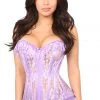 Daisy Corsets Lilac Ruffle Sheer Lace Corset* Lingerie