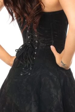 Daisy Corsets Lingerie Black Eyelash Lace Corset Dress* 11 Daisy Corsets Lingerie Black Eyelash Lace Corset Dress*