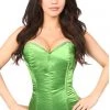 Daisy Corsets Green Satin Corset Romper