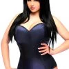 Daisy Corsets Lavish Navy Blue Satin Corset Romper