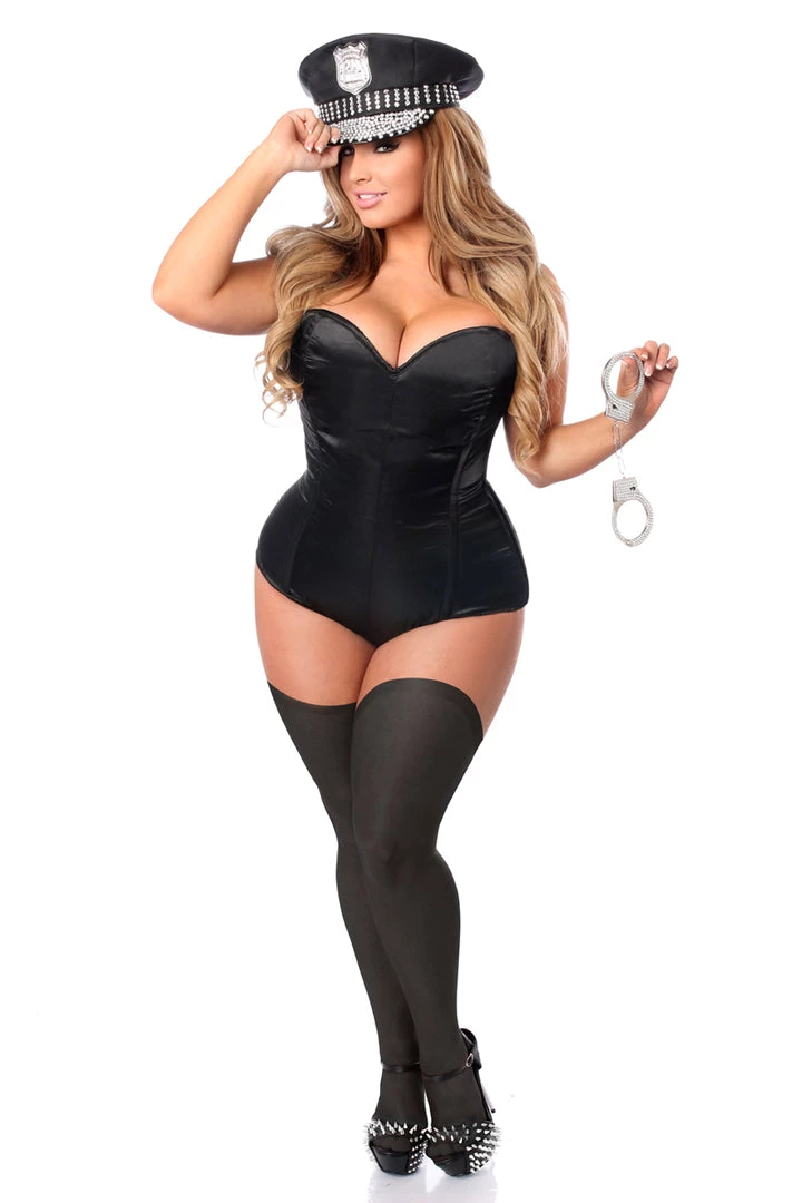 Daisy Corsets Costumes 3 PC Rhinestone Cop Costume* 8 Daisy Corsets Costumes 3 PC Rhinestone Cop Costume*