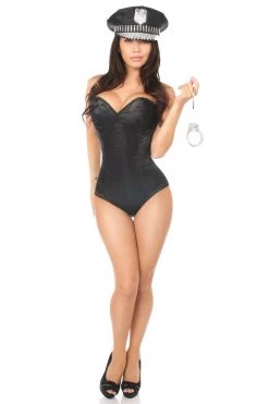 Daisy Corsets Costumes 3 PC Rhinestone Cop Costume* 12 Daisy Corsets Costumes 3 PC Rhinestone Cop Costume*