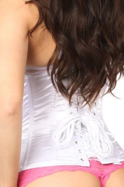 Daisy Corsets White Underbust Zipper Corset* Lingerie