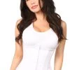 Daisy Corsets Lingerie White Cotton Underbust Corset* 2 Daisy Corsets Lingerie White Cotton Underbust Corset*