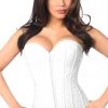 Daisy Corsets White Lace Overbust Corset W/Zipper* 1 Daisy Corsets White Lace Overbust Corset W/Zipper*