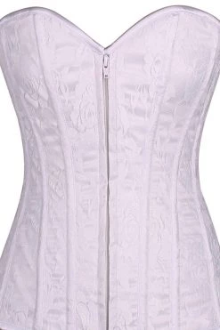 Daisy Corsets White Lace Overbust Corset W/Zipper* 8 Daisy Corsets White Lace Overbust Corset W/Zipper*