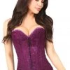 Daisy Corsets Lingerie Magenta Lace Overbust Corset W/Zipper* 2 Daisy Corsets Lingerie Magenta Lace Overbust Corset W/Zipper*