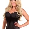 Daisy Corsets Lingerie Black Sweetheart Front Zipper Corset*