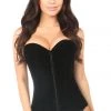 Daisy Corsets Black Velvet Overbust Corset* Lingerie