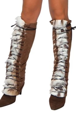Roma Hosiery Native American Brown & White Leg Warmers