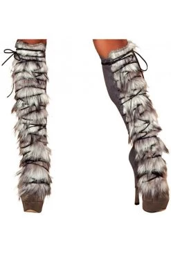 Roma Hosiery Grey Native American Leg Warmers
