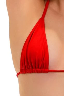 Mapale Red String Bikini Thong Set Dancewear