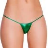 Roma Metallic Hunter Green Metal Micro Thong Bikini Bottom Dancewear 1 Roma Metallic Hunter Green Metal Micro Thong Bikini Bottom Dancewear