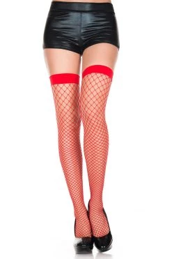 Music Legs Fishnet Thigh Highs Hosiery