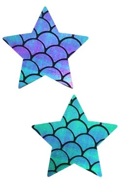 NevaNude Iridescent Mermaid Star Nipple Pasties New