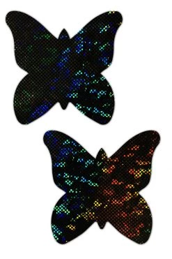 Pastease Black Shattered Glass Monarch Nipple Pasties