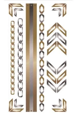 Yoga Sticker Factory Gold Tattoo Combo- Arrows Accessories