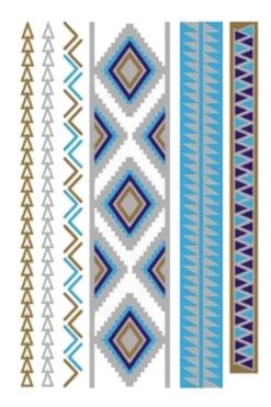 Yoga Sticker Factory Turquoise & Gold Tattoo Pattern Accessories