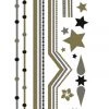 Yoga Sticker Factory Accessories Gold Tattoo Combo- Sun And Stars