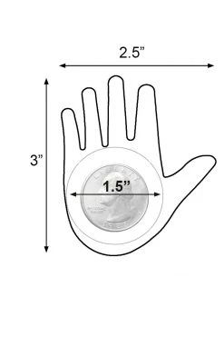 GE Apparel Accessories Black Mini Hands Nipple Pasties