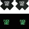 OY Brands Glow In The Dark & Neon Glow In The Dark Double XX- Fuck Me! Nipple Pasties