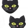 GE Apparel Glow In The Dark Black Cat Nipple Pasties