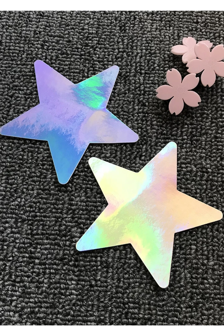 GE Apparel Holographic Star Nipple Pasties 5 GE Apparel Holographic Star Nipple Pasties
