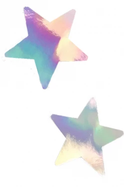GE Apparel Holographic Star Nipple Pasties