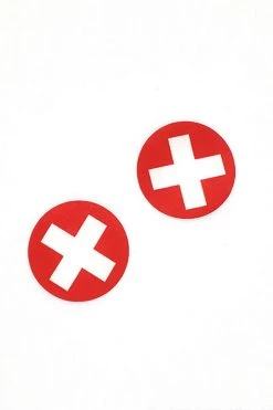 OY Brands Nurse Cross Circular Nipple Pasties Dancewear